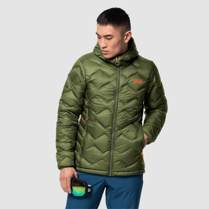 Jack Wolfskin Mens Argo Peak Down Jacket Green 741902CIZ